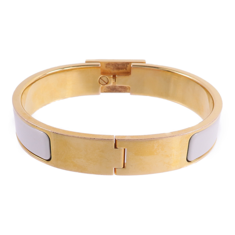 HERMES 金屬/琺瑯Clic Anneau Bracelet手鐲-2