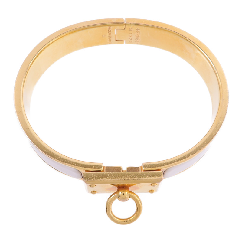 HERMES 金屬/琺瑯Clic Anneau Bracelet手鐲-3