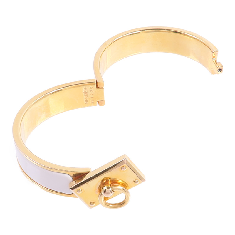 HERMES 金屬/琺瑯Clic Anneau Bracelet手鐲-7