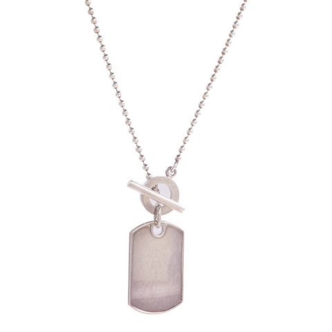 GUCCI 925純銀Sterling Silver Dog Tag Necklace項鍊