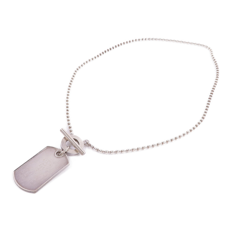 GUCCI 925純銀Sterling Silver Dog Tag Necklace項鍊-3