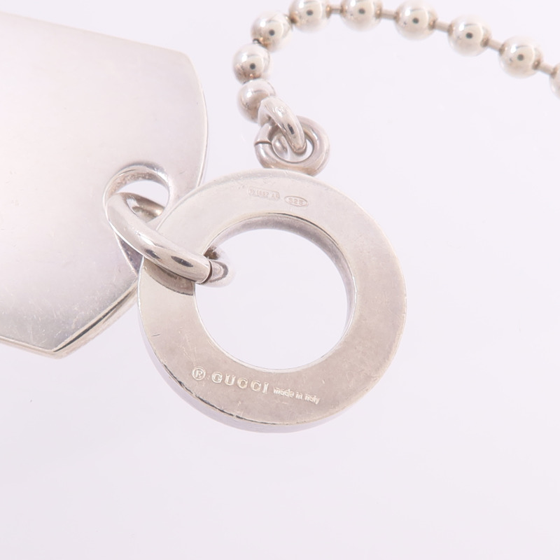 GUCCI 925純銀Sterling Silver Dog Tag Necklace項鍊-7