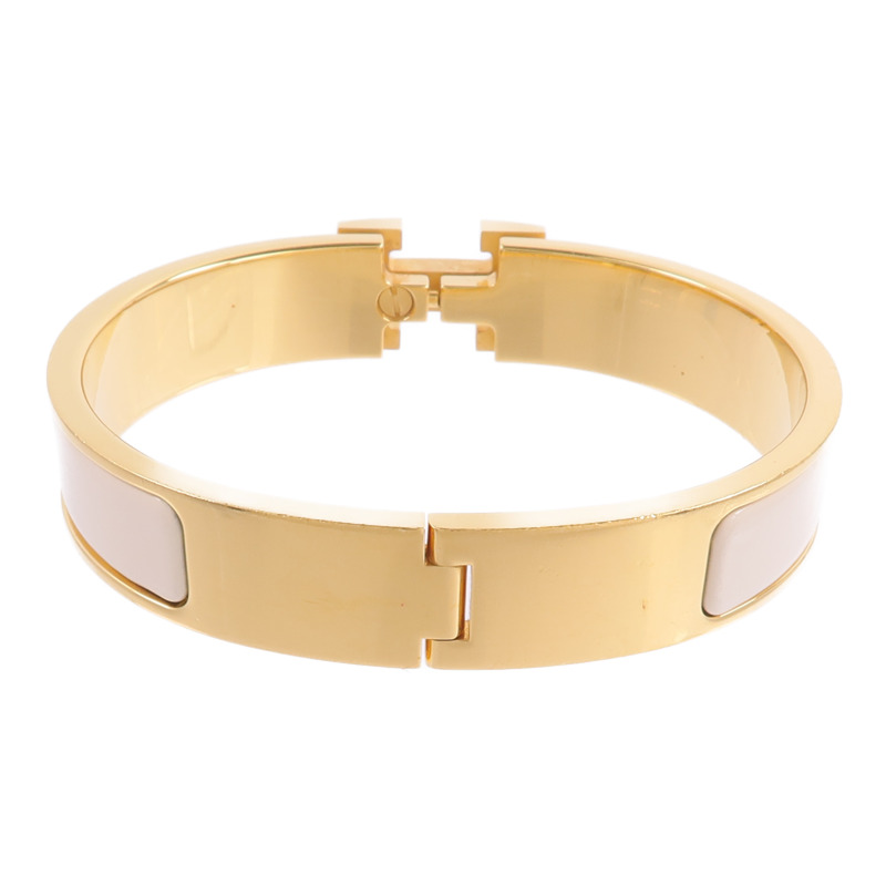 HERMES 金屬/琺瑯Clic H Bracelet手鐲-2