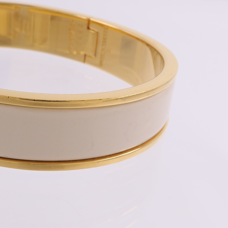 HERMES 金屬/琺瑯Clic H Bracelet手鐲-9