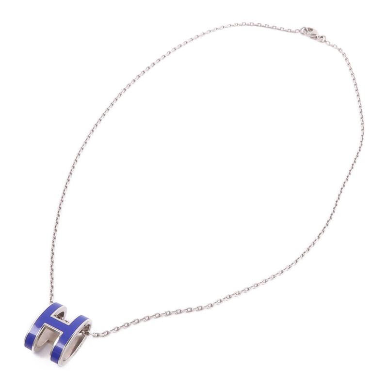 HERMES 金屬/琺瑯Pop H Necklace項鍊-3