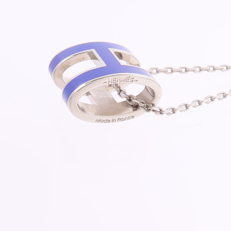 HERMES 金屬/琺瑯Pop H Necklace項鍊-6