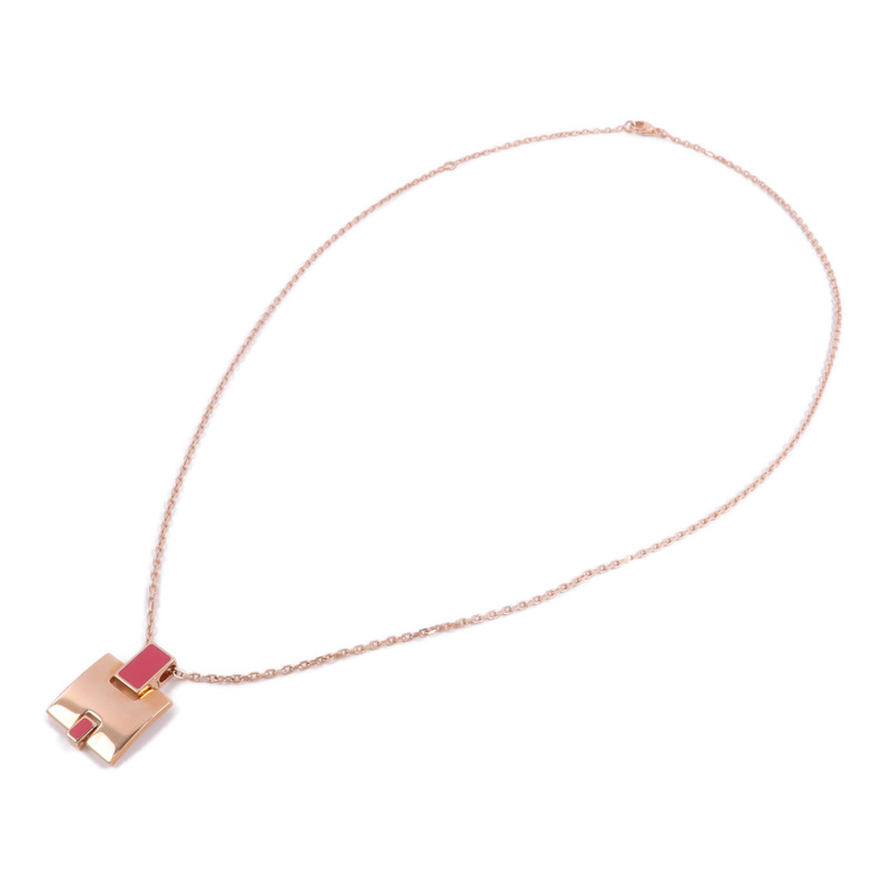 HERMES 金屬Eileen Pendant項鍊Framboise-3