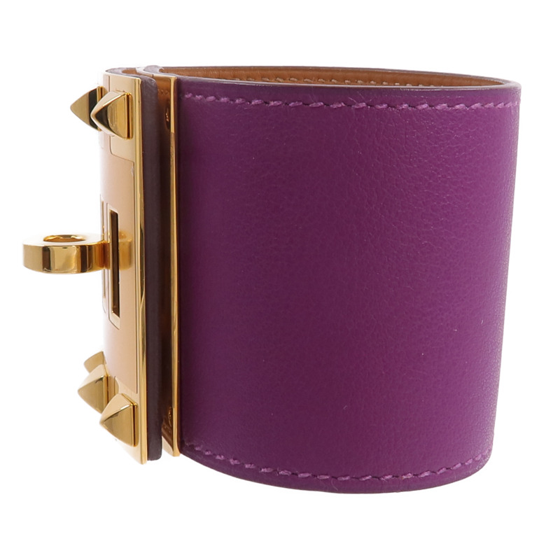 HERMES Swift皮革Kelly Dog Extreme Bracelet手帶Anemone-1