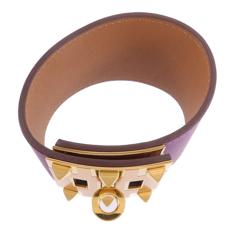 HERMES Swift皮革Kelly Dog Extreme Bracelet手帶Anemone-3