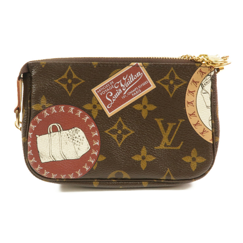 LOUIS VUITTON Monogram Mini Pochette Accessoires Pouch零錢包-1