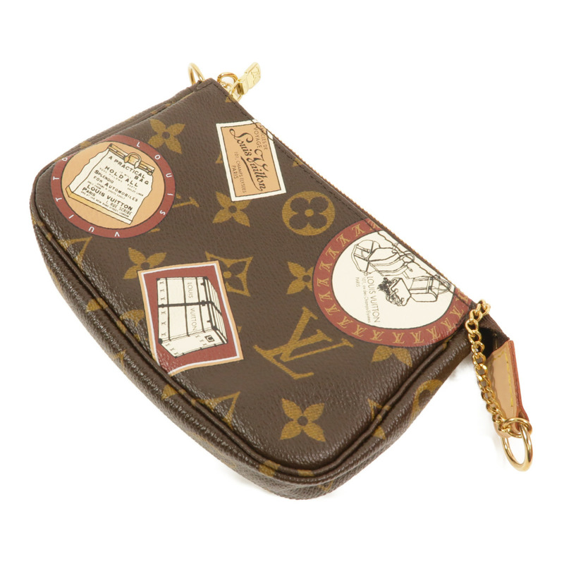 LOUIS VUITTON Monogram Mini Pochette Accessoires Pouch零錢包-4