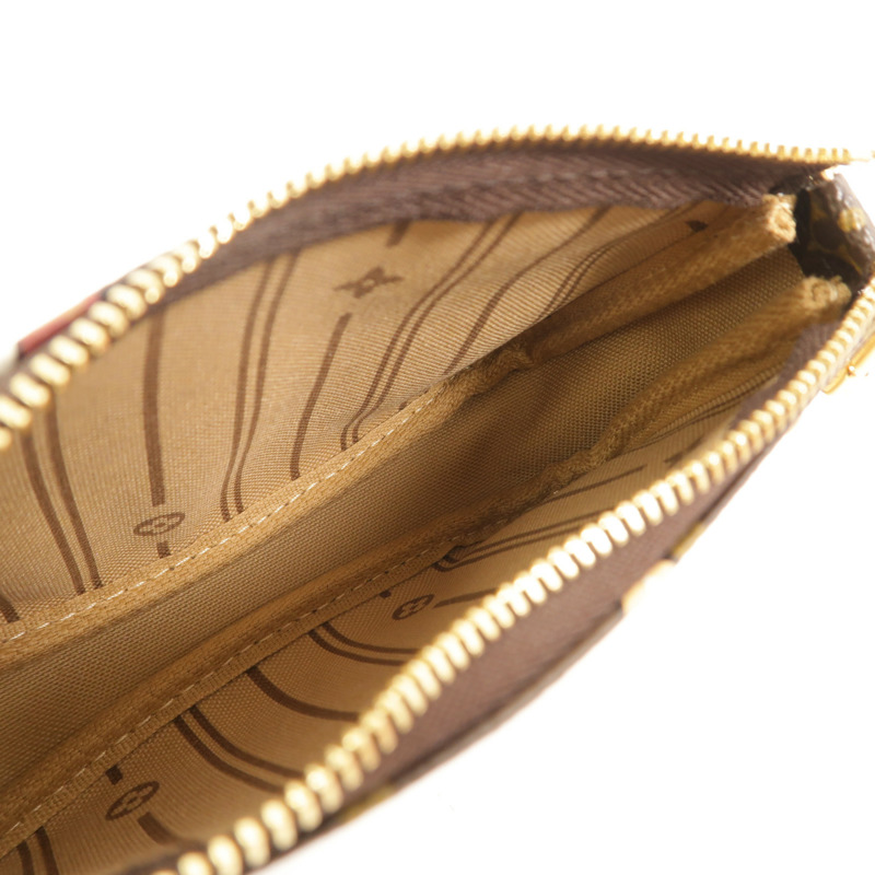 LOUIS VUITTON Monogram Mini Pochette Accessoires Pouch零錢包-6