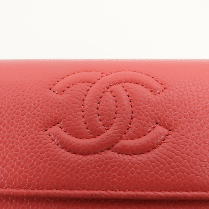 CHANEL 牛皮皮革Long Wallet長錢包-8