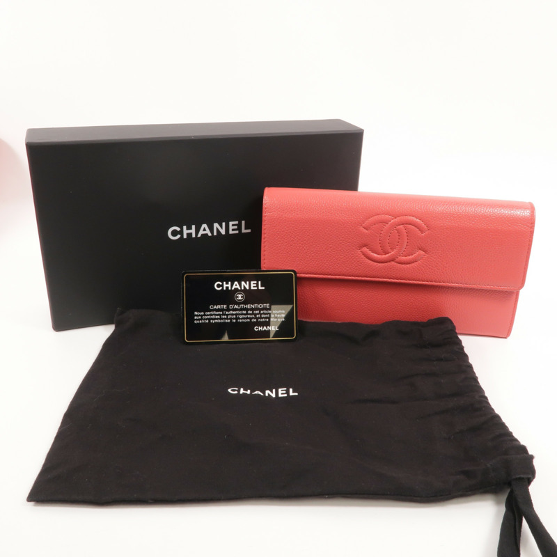 CHANEL 牛皮皮革Long Wallet長錢包-12