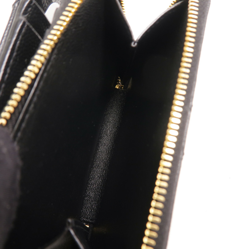 SAINT LAURENT 牛皮皮革Zip Round Wallet錢包-7