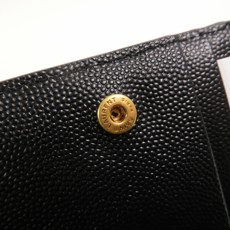 SAINT LAURENT 牛皮皮革Zip Round Wallet錢包-16