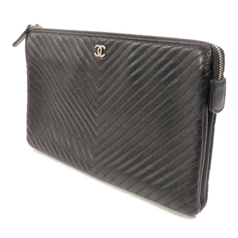 CHANEL 牛皮皮革Clutch Bag手拿包-2