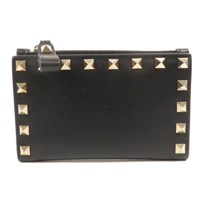 Valentino 牛皮皮革Rockstud Zipped Card Holder卡片套-1