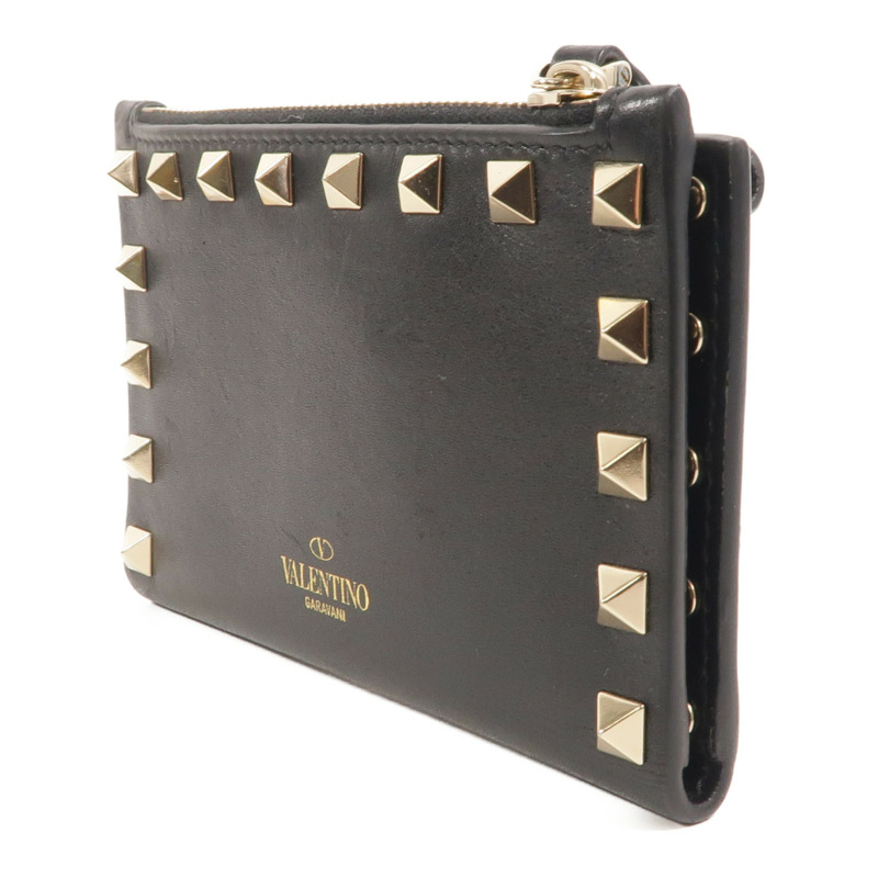 Valentino 牛皮皮革Rockstud Zipped Card Holder卡片套-2