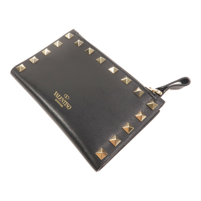 Valentino 牛皮皮革Rockstud Zipped Card Holder卡片套-4