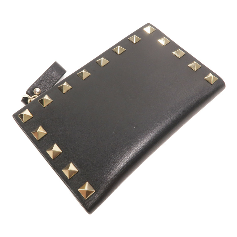 Valentino 牛皮皮革Rockstud Zipped Card Holder卡片套-5