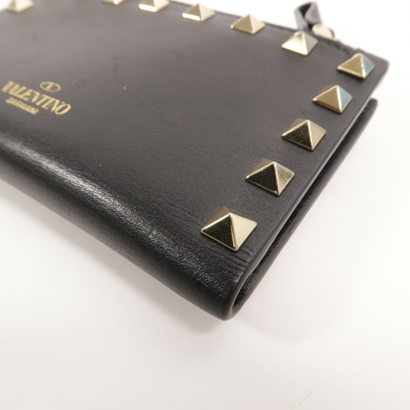 Valentino 牛皮皮革Rockstud Zipped Card Holder卡片套-10