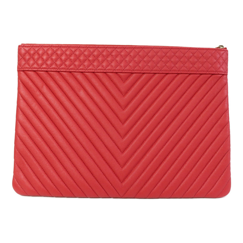CHANEL 牛皮皮革Clutch手拿包-2