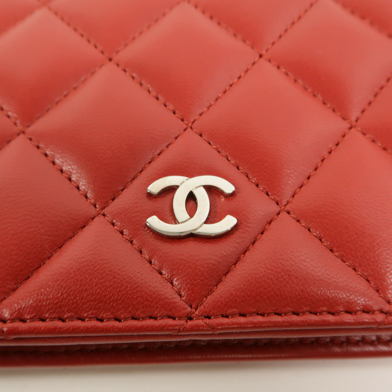 CHANEL 羊皮皮革Long Wallet長錢包-12