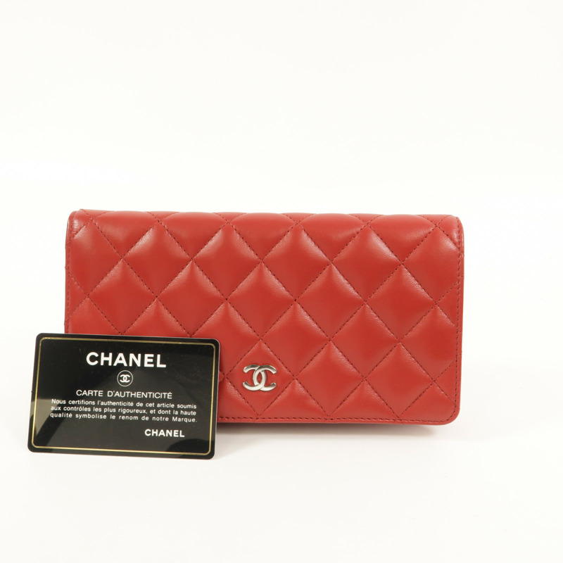 CHANEL 羊皮皮革Long Wallet長錢包-13