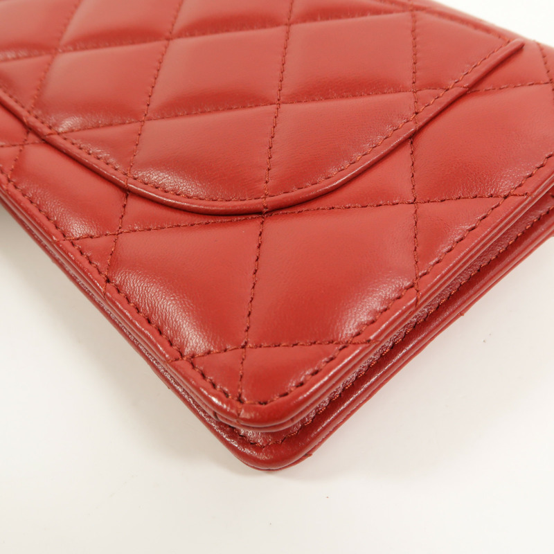 CHANEL 羊皮皮革Long Wallet長錢包-16
