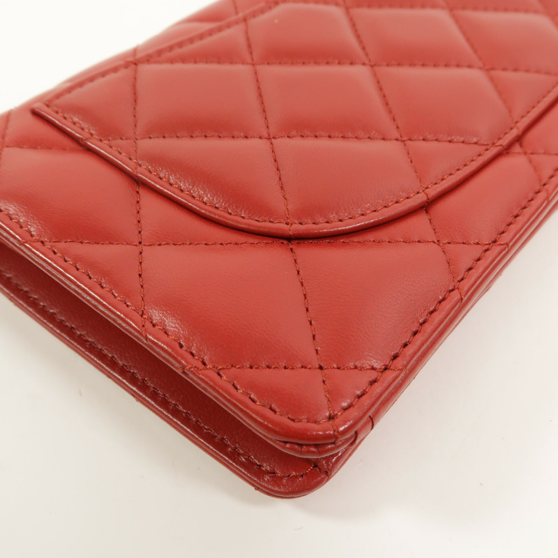 CHANEL 羊皮皮革Long Wallet長錢包-17