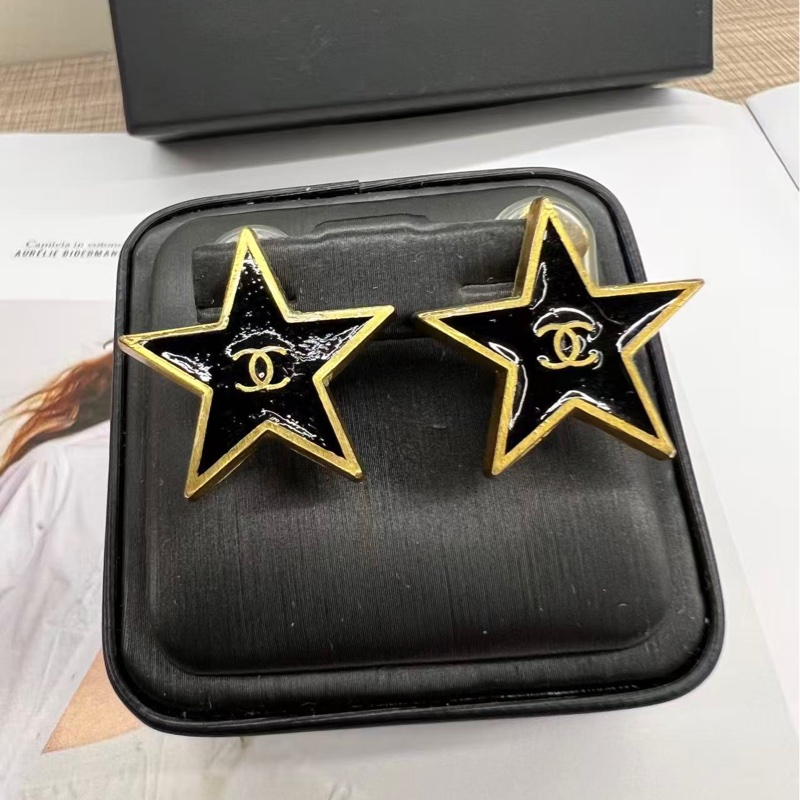 Chanel 星星夾式耳環-1