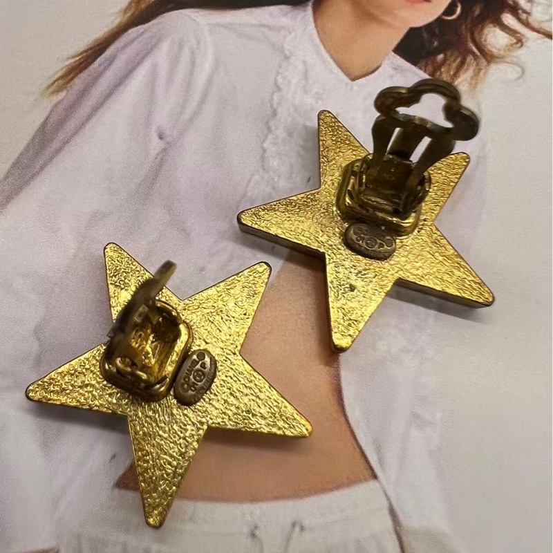Chanel 星星夾式耳環-2