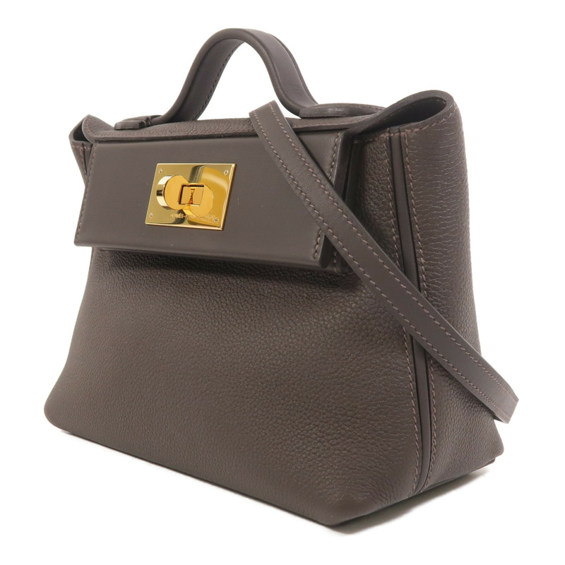 HERMES 24/24 Mini手挽肩背兩用袋Moka-2
