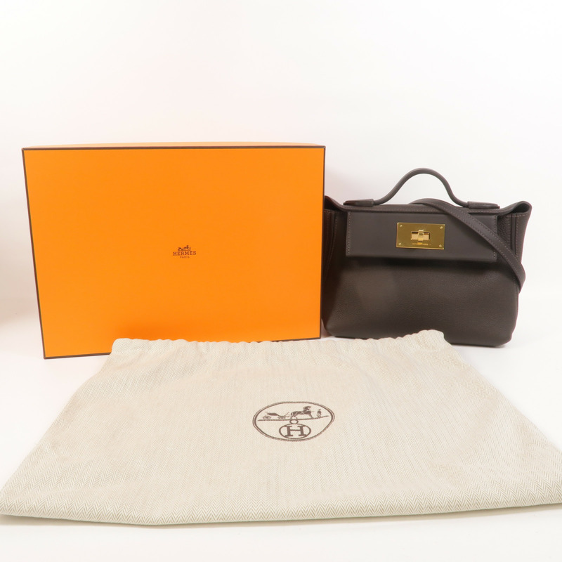 HERMES 24/24 Mini手挽肩背兩用袋Moka-8