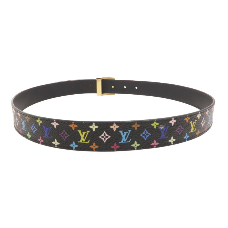 LOUIS VUITTON Monogram Multicolore Ceinture Belt 90cm皮帶-1