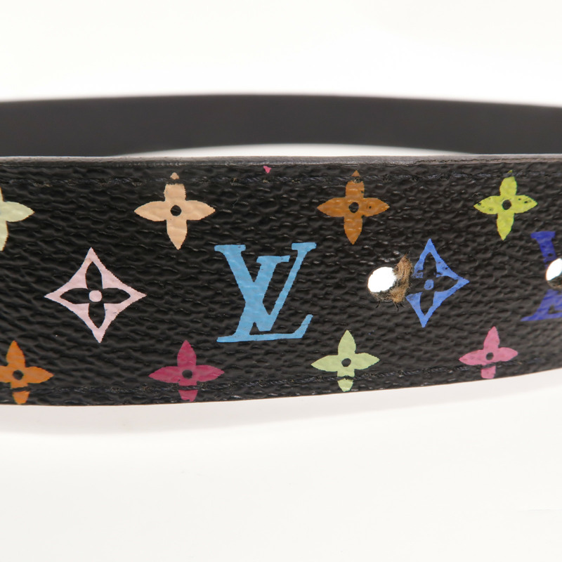 LOUIS VUITTON Monogram Multicolore Ceinture Belt 90cm皮帶-5