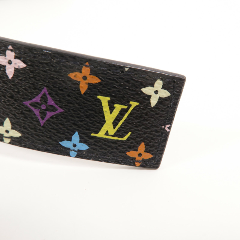 LOUIS VUITTON Monogram Multicolore Ceinture Belt 90cm皮帶-7