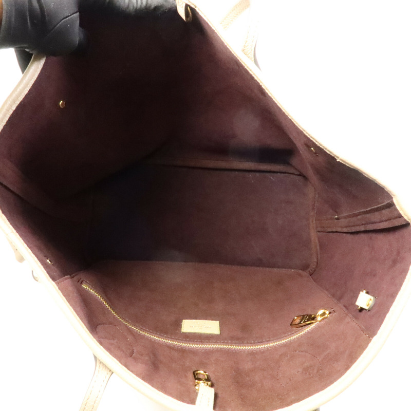 LOUIS VUITTON Monogram Empreinte Neverfull MM肩背袋-4