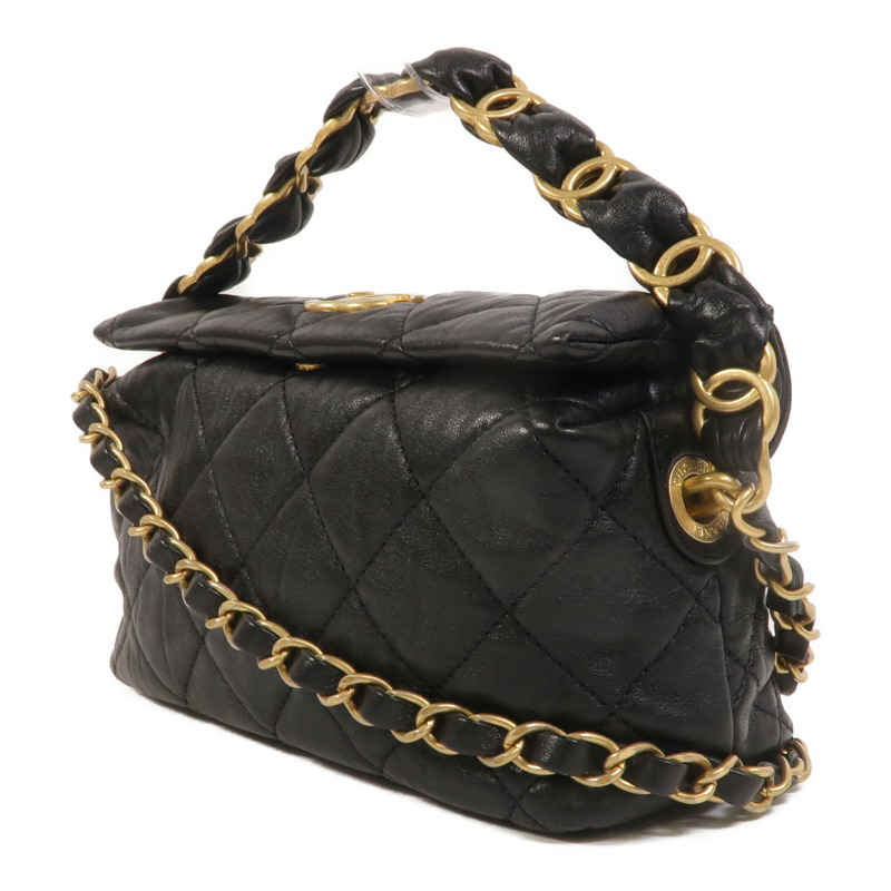 CHANEL 羊皮皮革Hobo Bag手挽肩背兩用袋-2