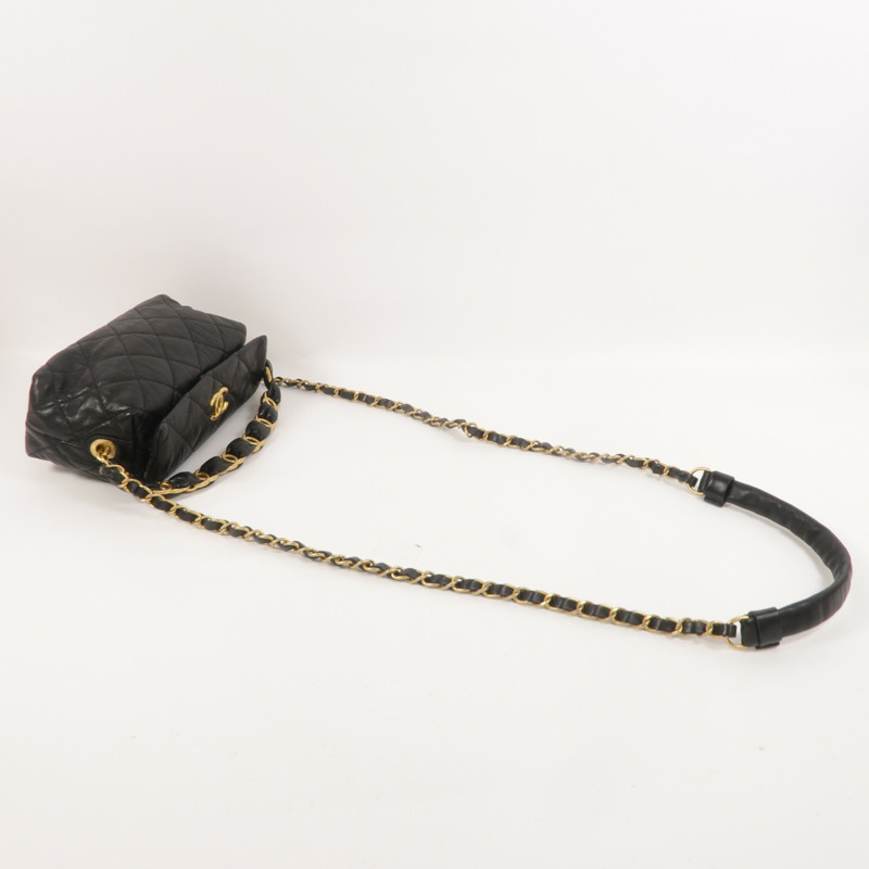 CHANEL 羊皮皮革Hobo Bag手挽肩背兩用袋-9