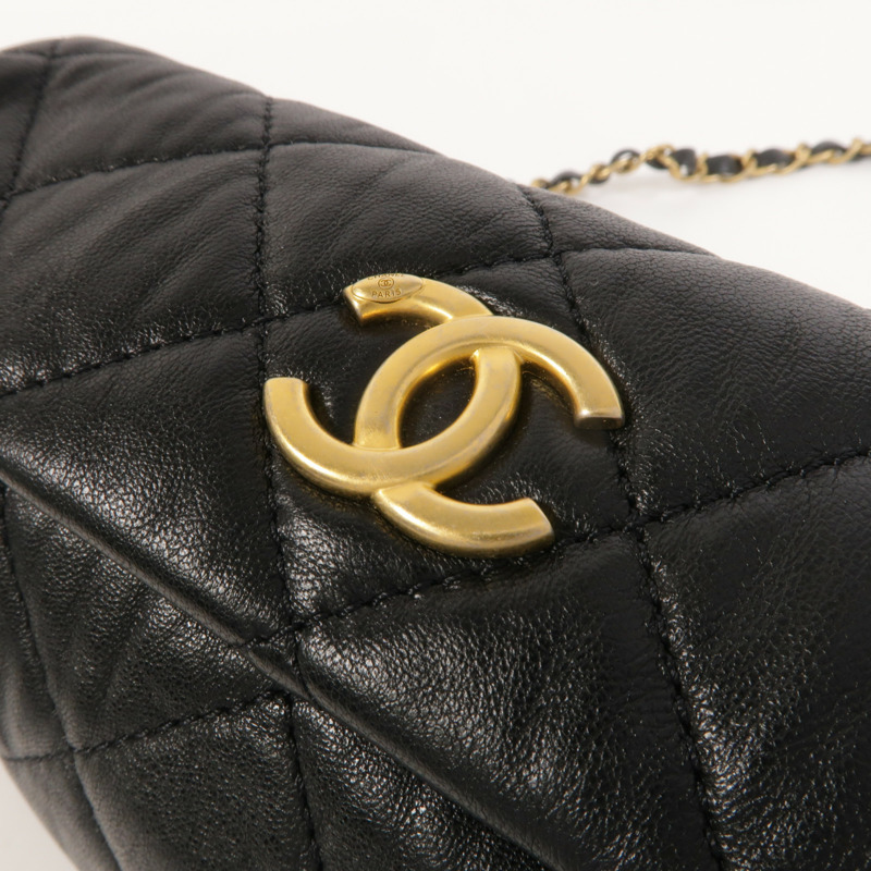 CHANEL 羊皮皮革Hobo Bag手挽肩背兩用袋-11