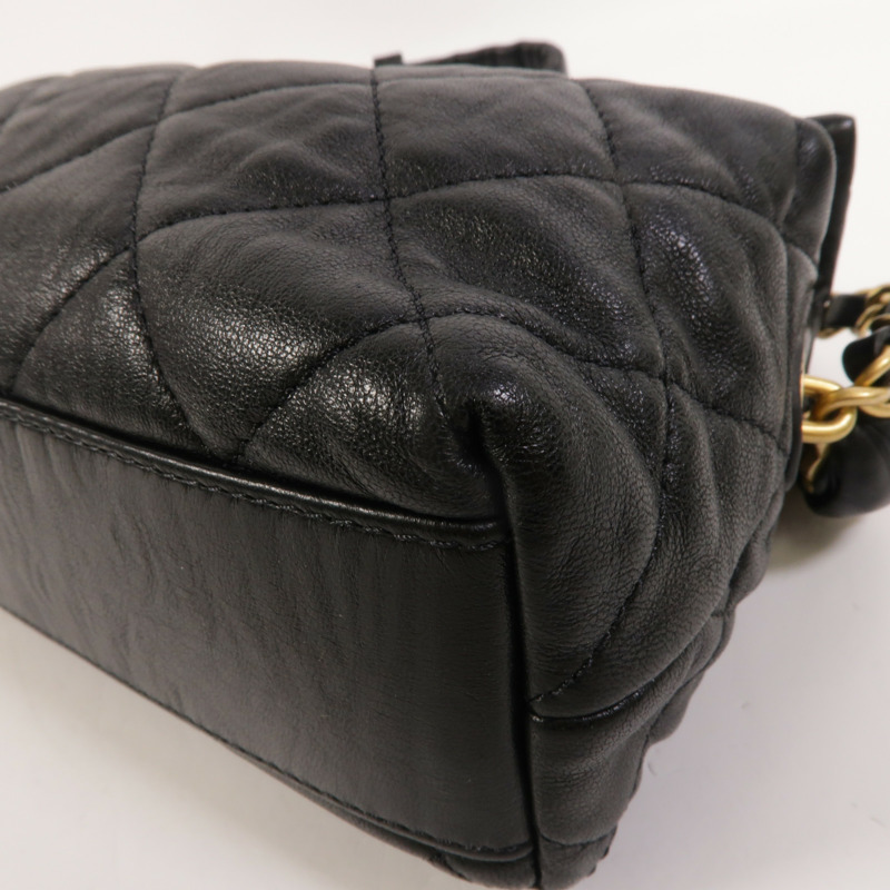 CHANEL 羊皮皮革Hobo Bag手挽肩背兩用袋-12
