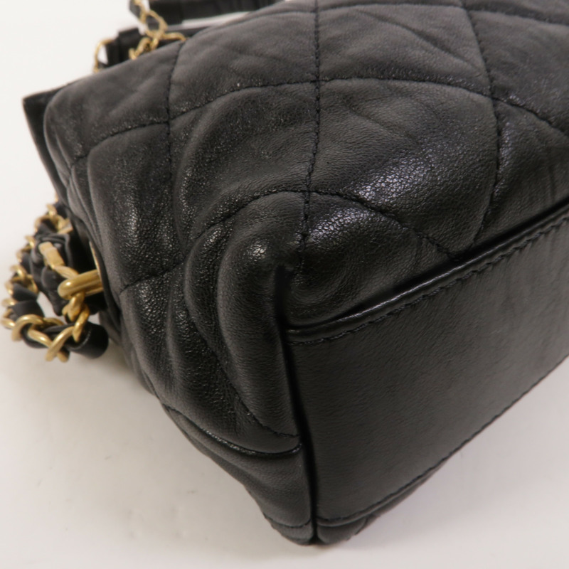 CHANEL 羊皮皮革Hobo Bag手挽肩背兩用袋-13