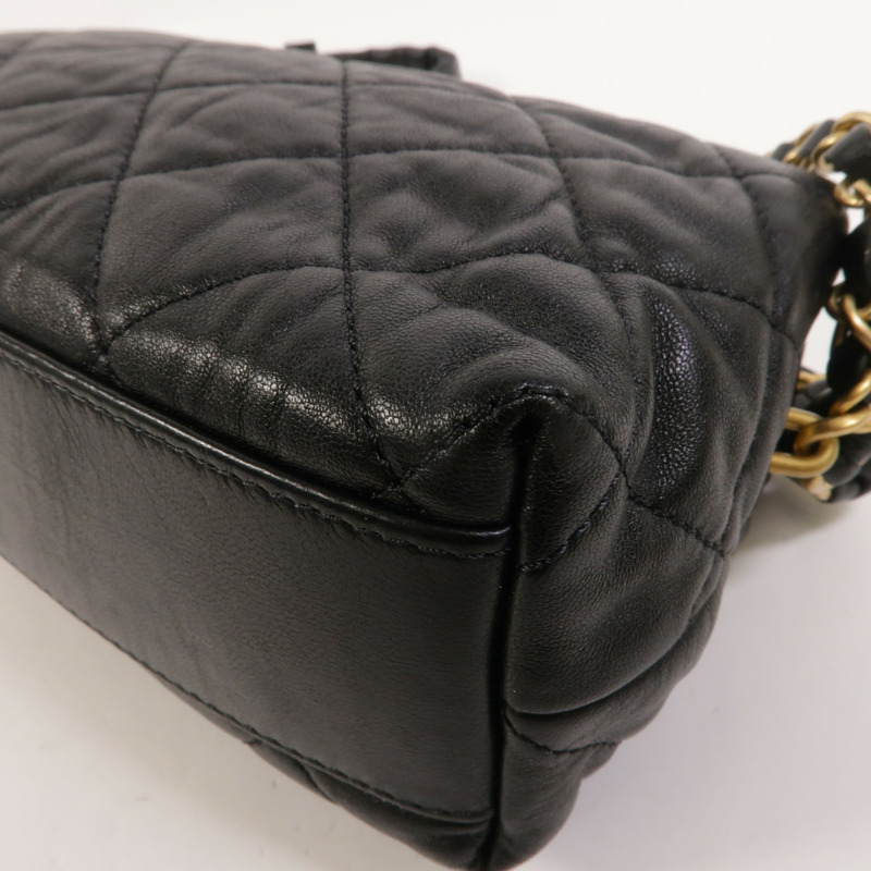 CHANEL 羊皮皮革Hobo Bag手挽肩背兩用袋-14