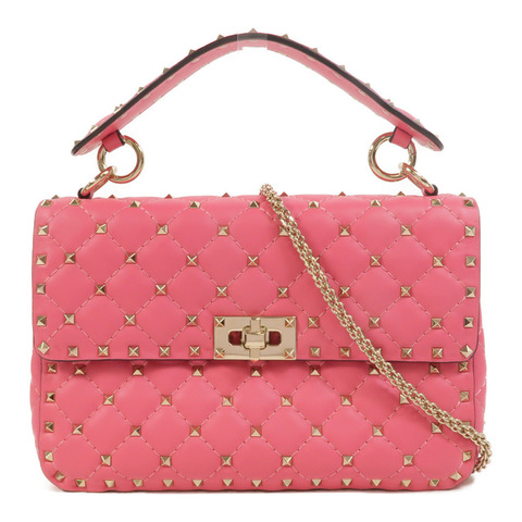 Valentino 牛皮皮革Rockstud Spike手挽肩背兩用袋