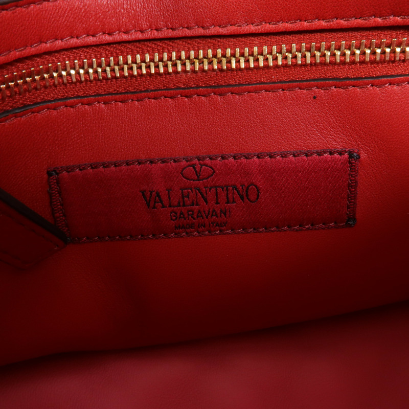Valentino 牛皮皮革Rockstud Spike手挽肩背兩用袋-5