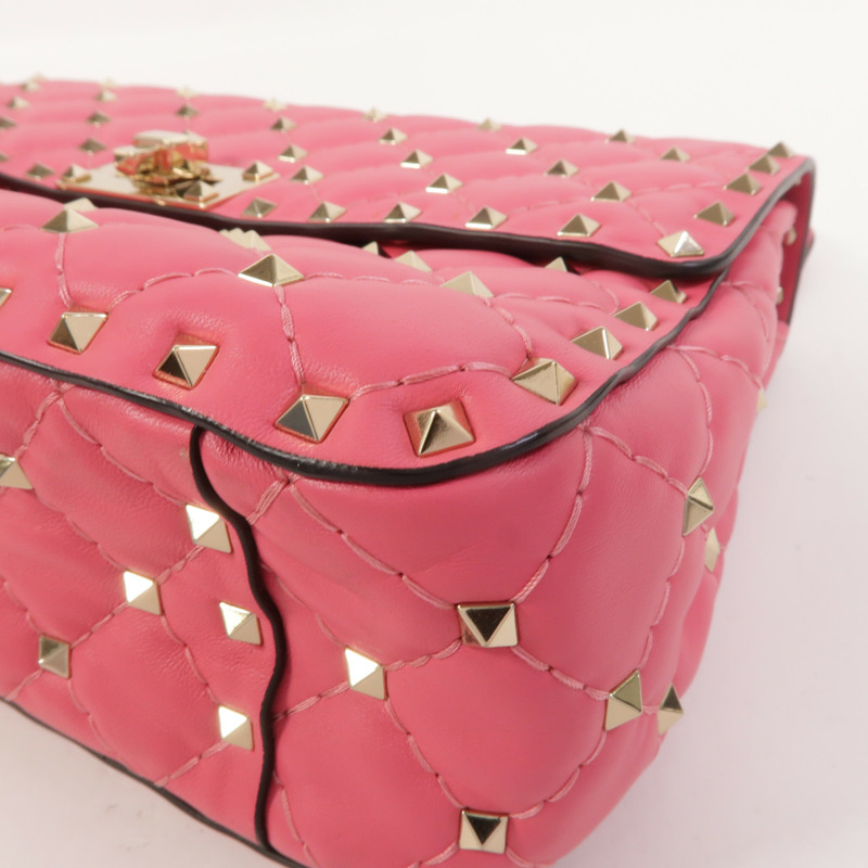 Valentino 牛皮皮革Rockstud Spike手挽肩背兩用袋-9