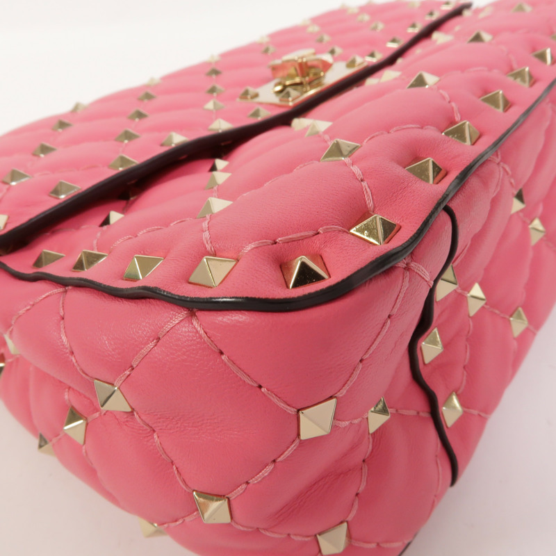 Valentino 牛皮皮革Rockstud Spike手挽肩背兩用袋-10