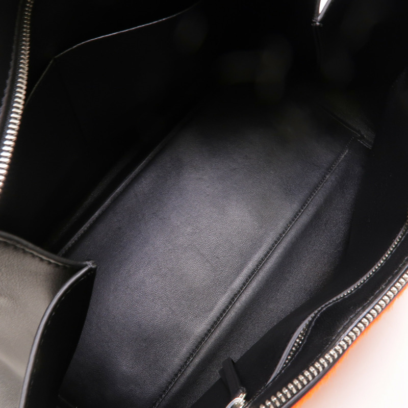 CELINE 馬毛/牛皮皮革Edge Medium肩背袋-4